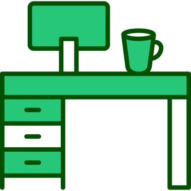 mobilya kutsal kişilerin resmi, vektör çizim