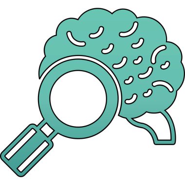 Beyin ve büyüteç.