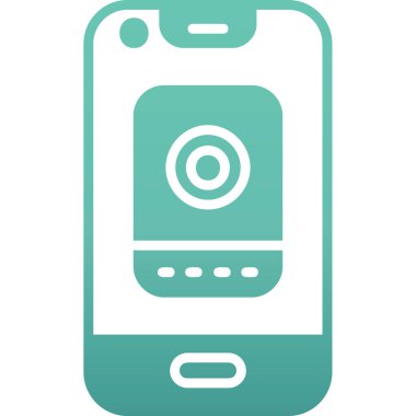 akıllı telefon simgesi vektör illüstrasyonu