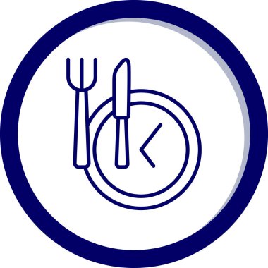 Çatal ve kaşık simgesi modaya uygun şekilde izole edilmiş arka gruplandırma