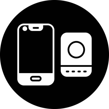 Akıllı telefon simgesinin vektör illüstrasyonu