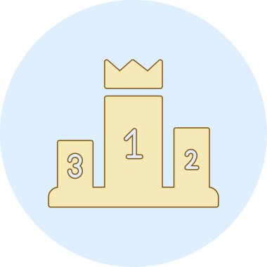 Çizgi film ortaçağ simgesinin vektör çizimi