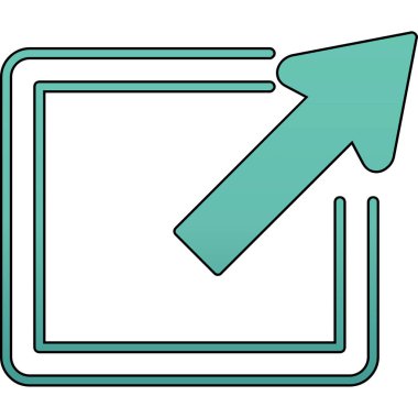 ok simgesi, vektör illüstrasyonu