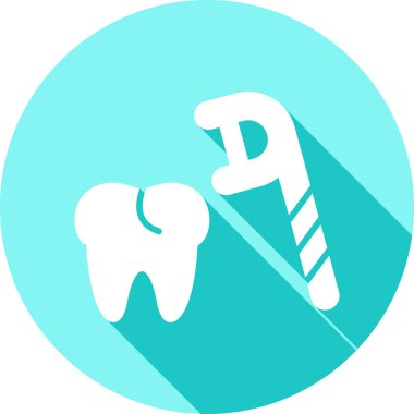 diş simgesi vektör illüstrasyonu