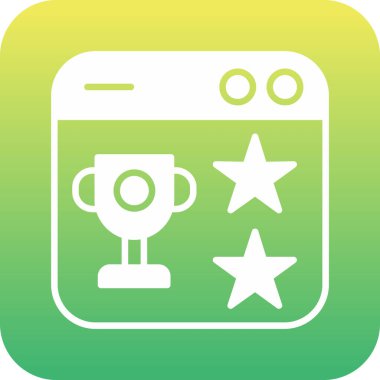 kupa simgesi vektör illüstrasyonu