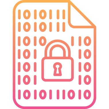 Siber kilit. Basit resimleme