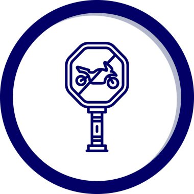 motosiklet simgesi vektör illüstrasyonu