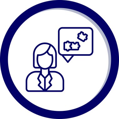 İş ve finans simgesinin vektör illüstrasyonu