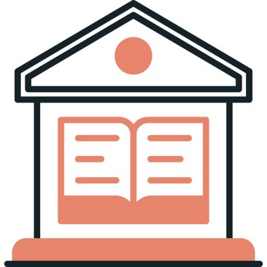 Kitap. Web simgesi basit illüstrasyon