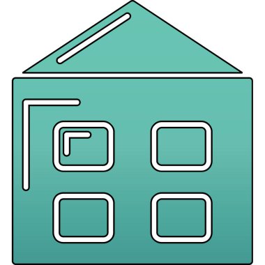 Eve. Web simgesi basit tasarım