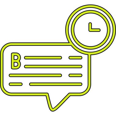 Sohbet simgesi, vektör çizimi