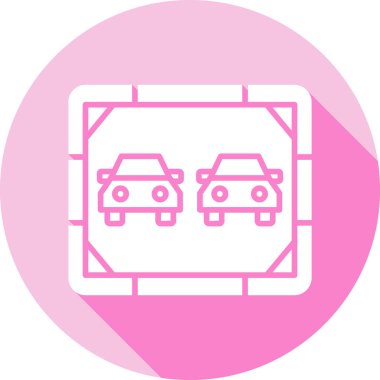 araba simgesi vektör illüstrasyonu