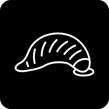 Kruvasan simgesinin vektör çizimi