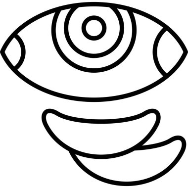 Göz simgesi vektör illüstrasyonu