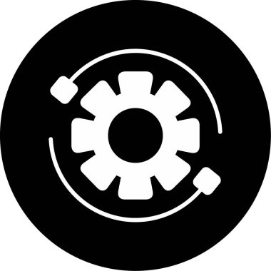 Modern b 'nin vektör illüstrasyonu simge tekerinden yoksun.