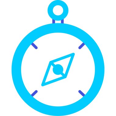 Pusula. Web simgesi basit illüstrasyon