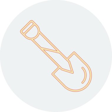 Kürek. Web simgesi basit illüstrasyon