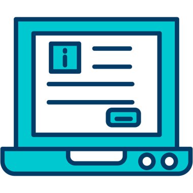 Belge simgesi vektör illüstrasyon tasarımlı bilgisayar