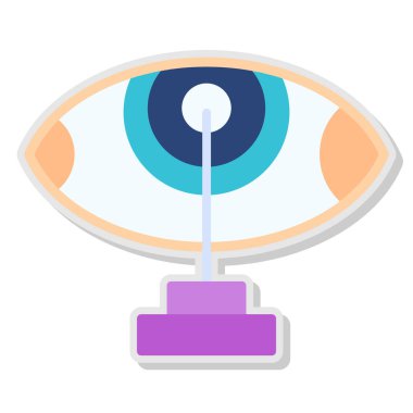 Göz simgesini, karikatür tarzı