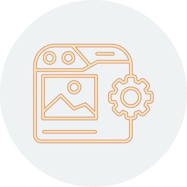 Web simgesi vektör illüstrasyonu