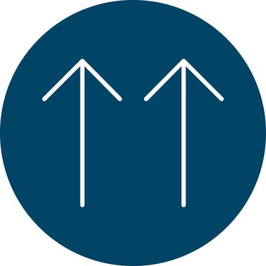 ok Simgesi Soyut Arkaplanda İzole Edildi