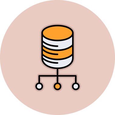 sunucu simgesi vektör işareti