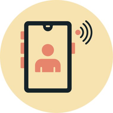 - Telefon. Web simgesi basit illüstrasyon