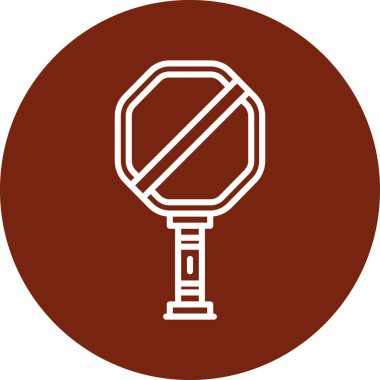 Tahta bir işaretin vektör illüstrasyonu