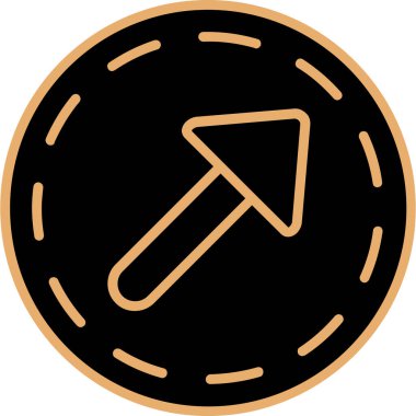 Tek bir simgenin vektör illüstrasyonu