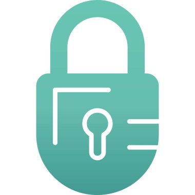 ikon vektör illüstrasyonunu kilitle