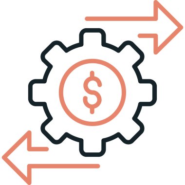 finansal web simgesi, vektör çizim