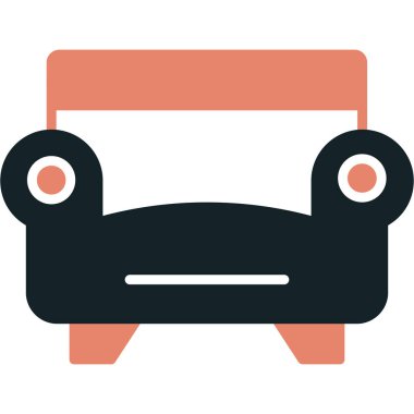 Bir araba simgesinin vektör illüstrasyonu