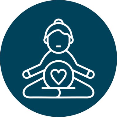 Modern siluet simgesinin vektör çizimi