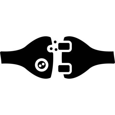 motosiklet fren simgesi, basit vektör çizimi