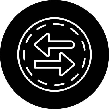 Yol işaretinin vektör illüstrasyonu