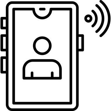 akıllı telefon arama simgesi ana hat biçiminde