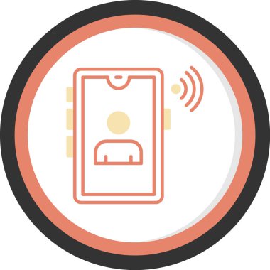 Banka kredi kartı. Basit resimleme