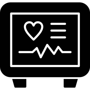 Kalp. Web simgesi basit tasarım