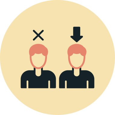 İnsan simgesinin vektör illüstrasyonu