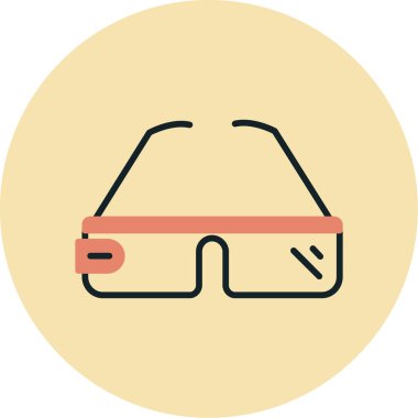 Vr. Web simgesi basit illüstrasyon