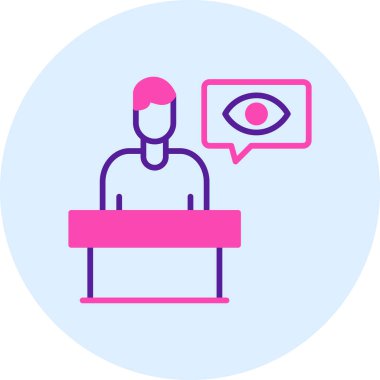 Dizüstü bilgisayarı olan bir kadın ve erkeğin vektör çizimi