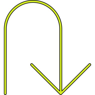 kontur ok aşağı simgesi