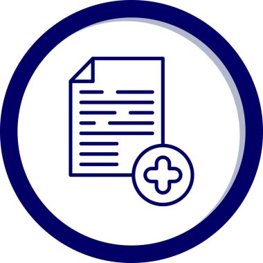 Belge simgesinin vektör illüstrasyonu