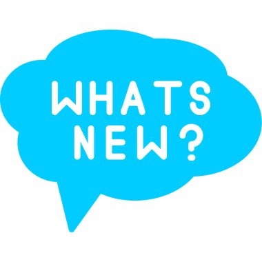 Yeni bir soru. Vektör konuşma balonu. resimleme