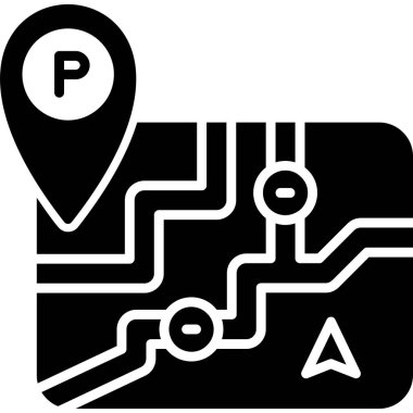 konum haritası vektör illüstrasyonu