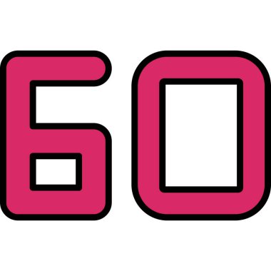 0 sayısının vektör illüstrasyonu