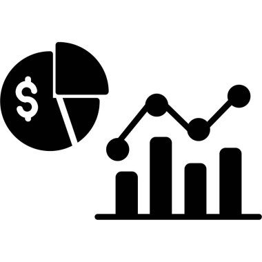 iş grafiği ve pasta grafiği, finansal grafik, vektör illüstrasyonu