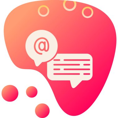 Konuşma balonu. iletişim işareti