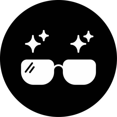 gözlük ikonu vektör illüstrasyonu