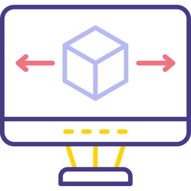 Modern b simgesinin vektör illüstrasyonu